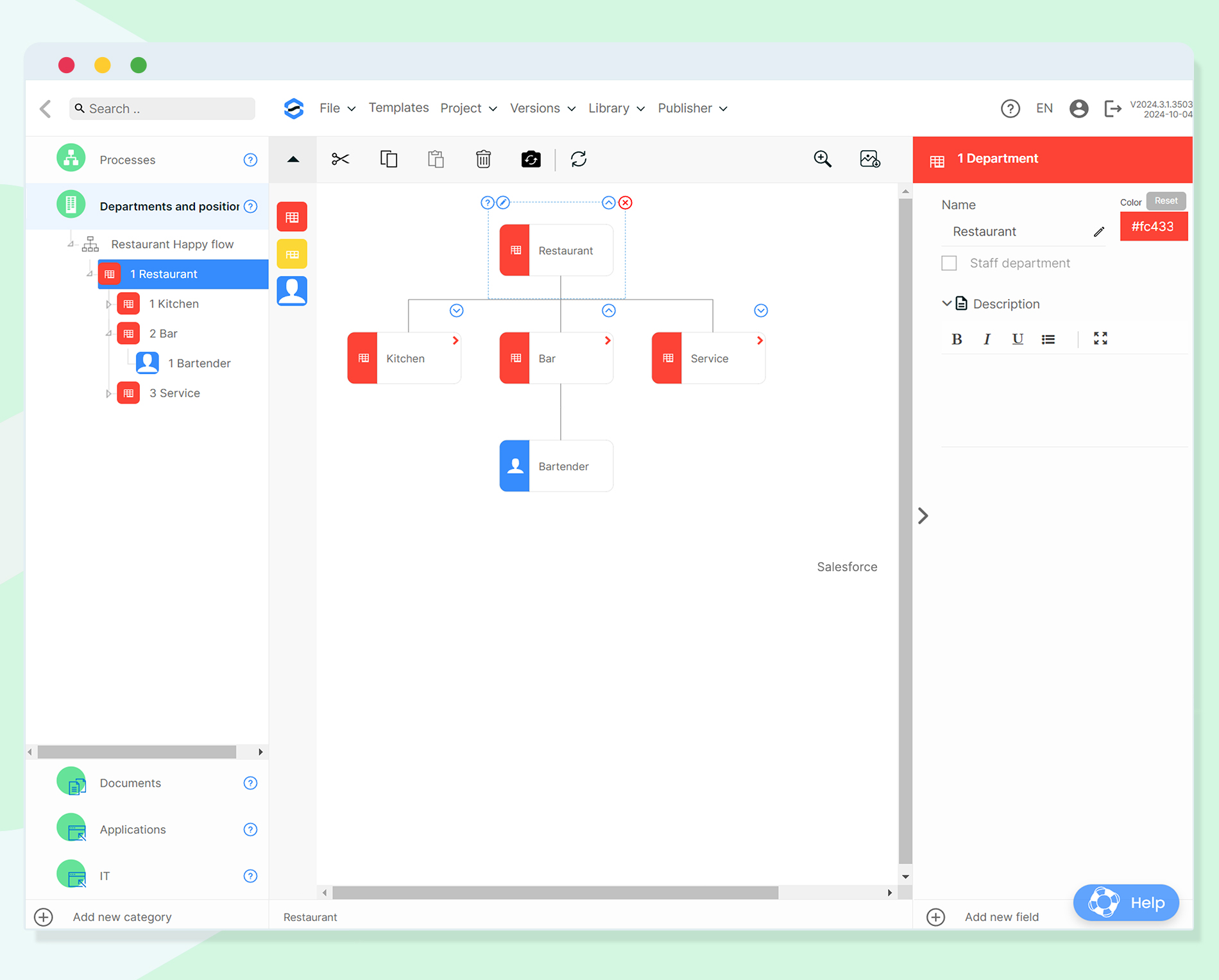 screenshot of Sensus BPM Online
